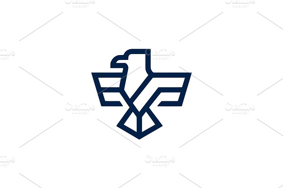 Modern eagle logo template preview 2