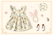 Whimsical Easter. Watercolor clipart, a Decorative Illustration by Farida Bik (Thumbnail 13 of 14)