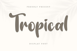 Tripical - Display Font