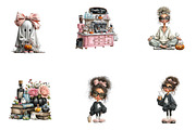 Preppy Halloween Clipart Bundle, a Seasonal Illustration by CreationArt (Thumbnail 5 of 5)
