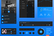 iPhone 6 Media Player UI Kit, an UI Kit Template by Cosmic Motive (Thumbnail 4 of 5)