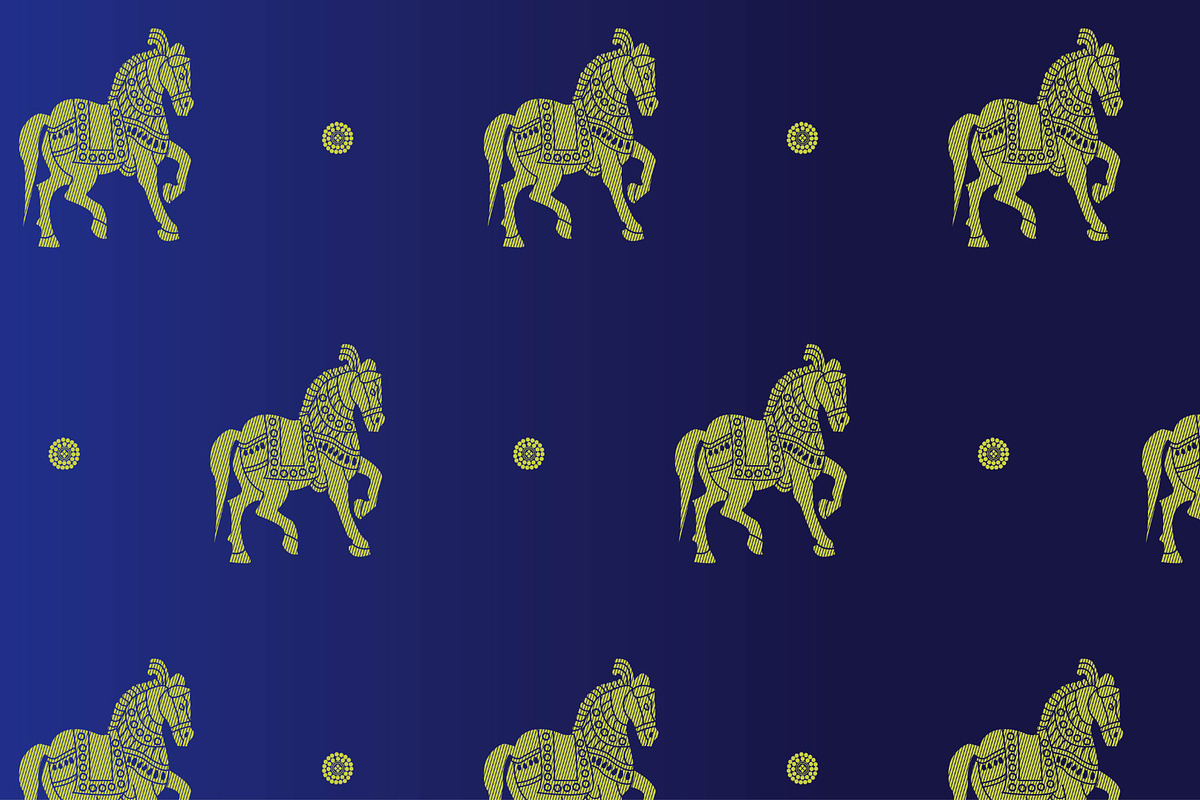 Varanasi Saree pattern, a Texture Graphic by ThaiByGaew