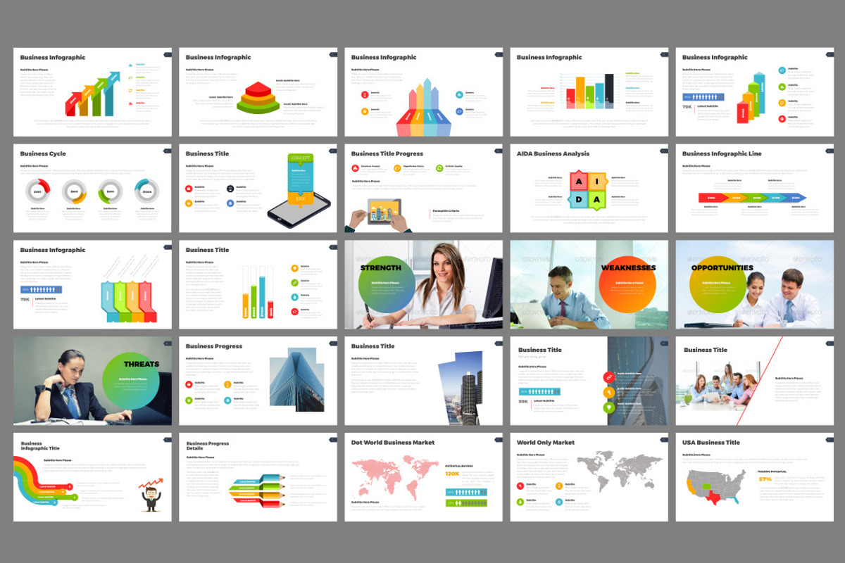 Project Powerpoint Template, a Presentation Template by GreenDesign