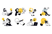 New Idea, a Person Illustration by PureSolution (Thumbnail 4 of 6)
