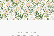 Blush Pink and White Floral Seamless, a Pattern Graphic by Pati Charm Studio (Thumbnail 3 of 7)
