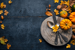 Thanksgiving background with cutlery stock photo containing thanksgiving and