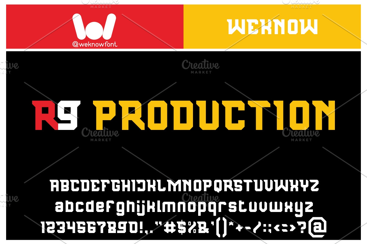 Republic Nine Font, a Font by weknow (Photo 2 of 9)