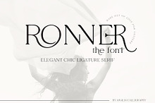 RONNER | Elegant Ligature Serif Font
