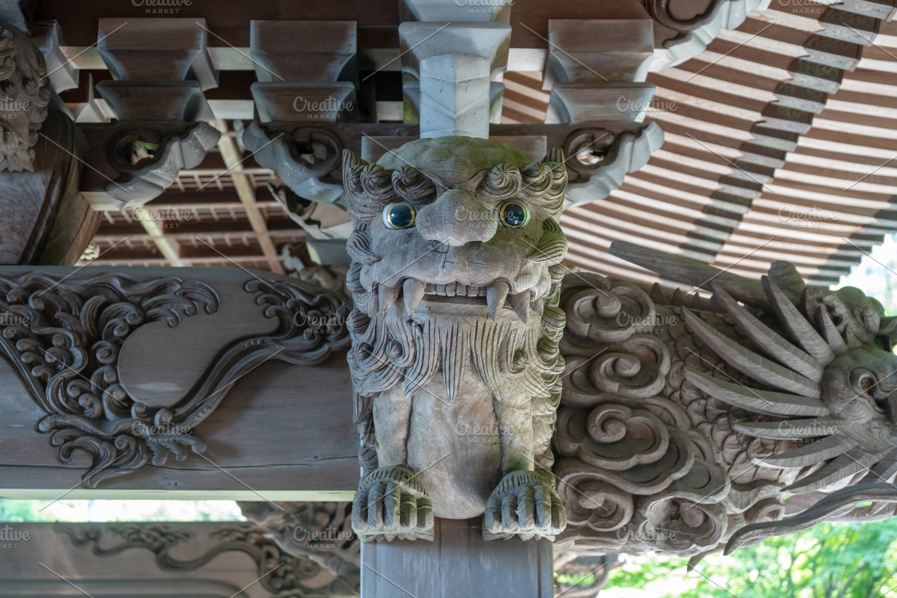 Dragon sculpture at Daisho-in Temple on Miyajima Island, Japan, an Arts & Entertainment Photo by GoodGoods