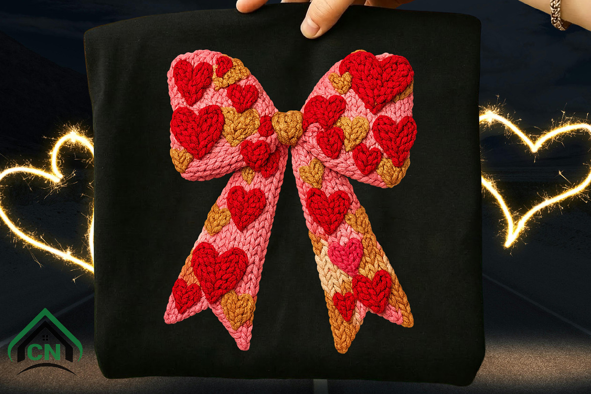 Yarn Crochet Valentines Day Coquette, an Illustration by Craft Nest (Photo 6 of 6)