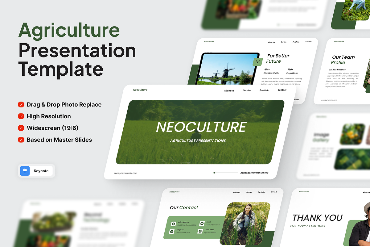 Neoculture - Agriculture Keynote, a Presentation Template by SquidPixey (Photo 1 of 6)