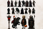 71 Halloween Horror Cliparts, a Seasonal Illustration by ThatsDesignArt (Thumbnail 14 of 15)