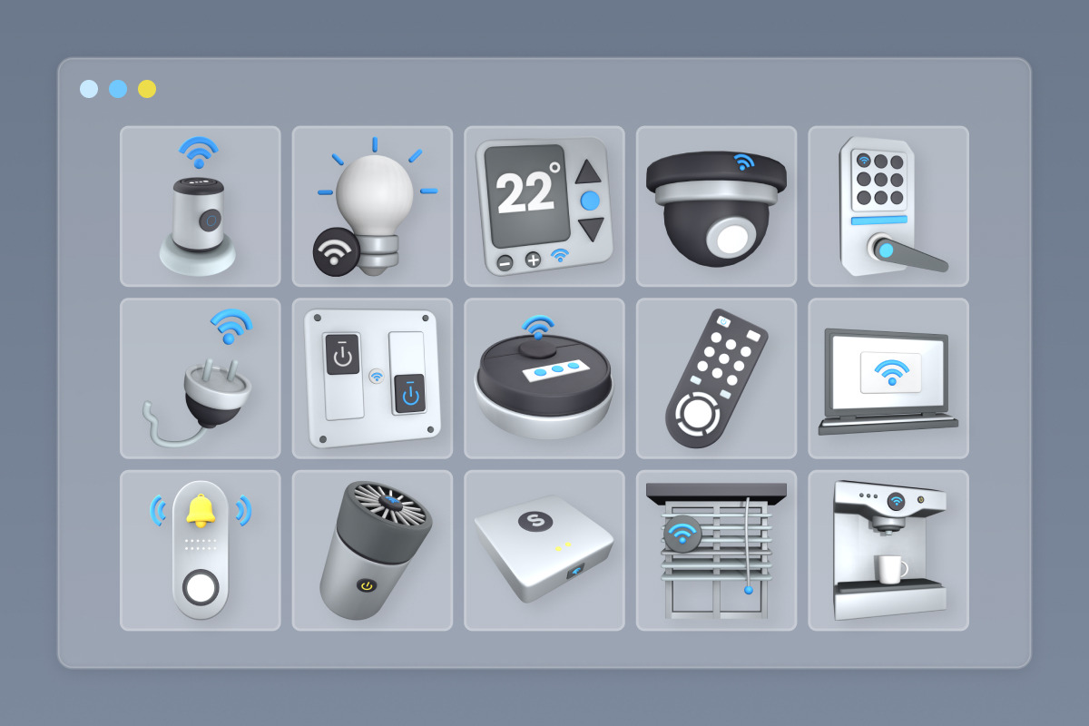 Modern Smart Home 3D Icons, a Technology Illustration by twinstd (Photo 6 of 6)