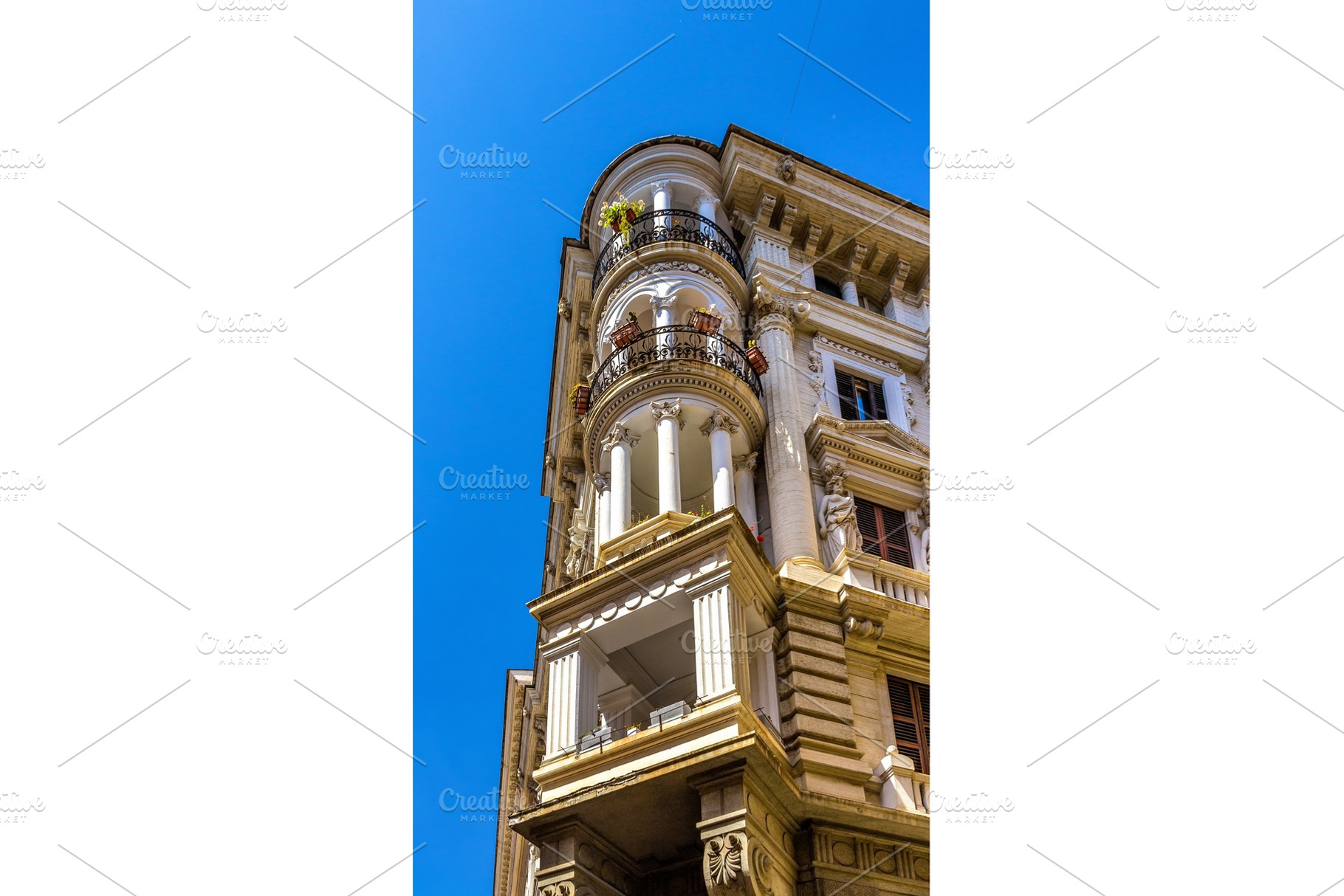 Buildings in the city centre of rome stock photo containing rome and street, an Architecture Photo by Leonid Andronov
