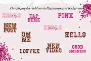 80 Template Pink Cheetah Instagram, a Social Media Template by The GG Shop (Thumbnail 4 of 7)