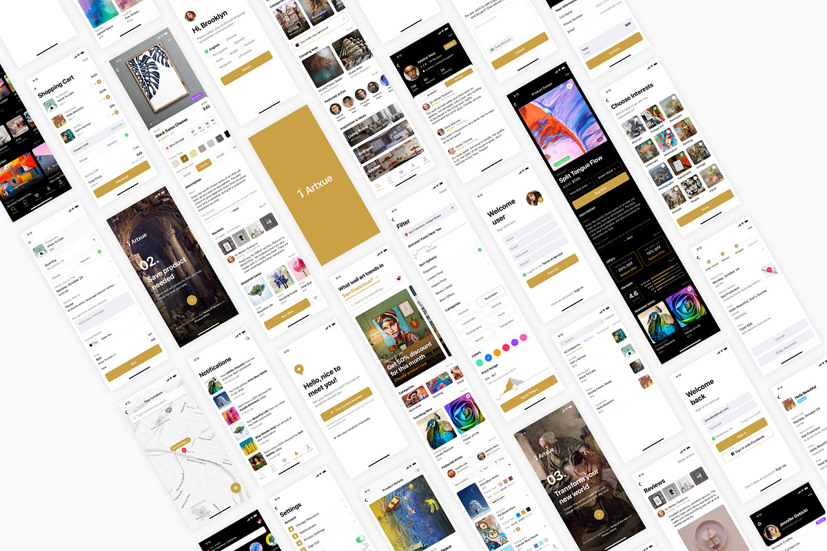 Wall Art & Poster App, an UI Kit Template by flr.24 (Photo 2 of 2)