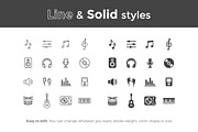 Music Icons, a Solid Icon by filborg (Thumbnail 2 of 2)