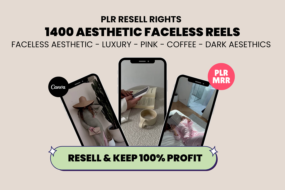 1400 Reels Social Media MRR PLR, a Social Media Template by Design By Hira (Photo 1 of 9)