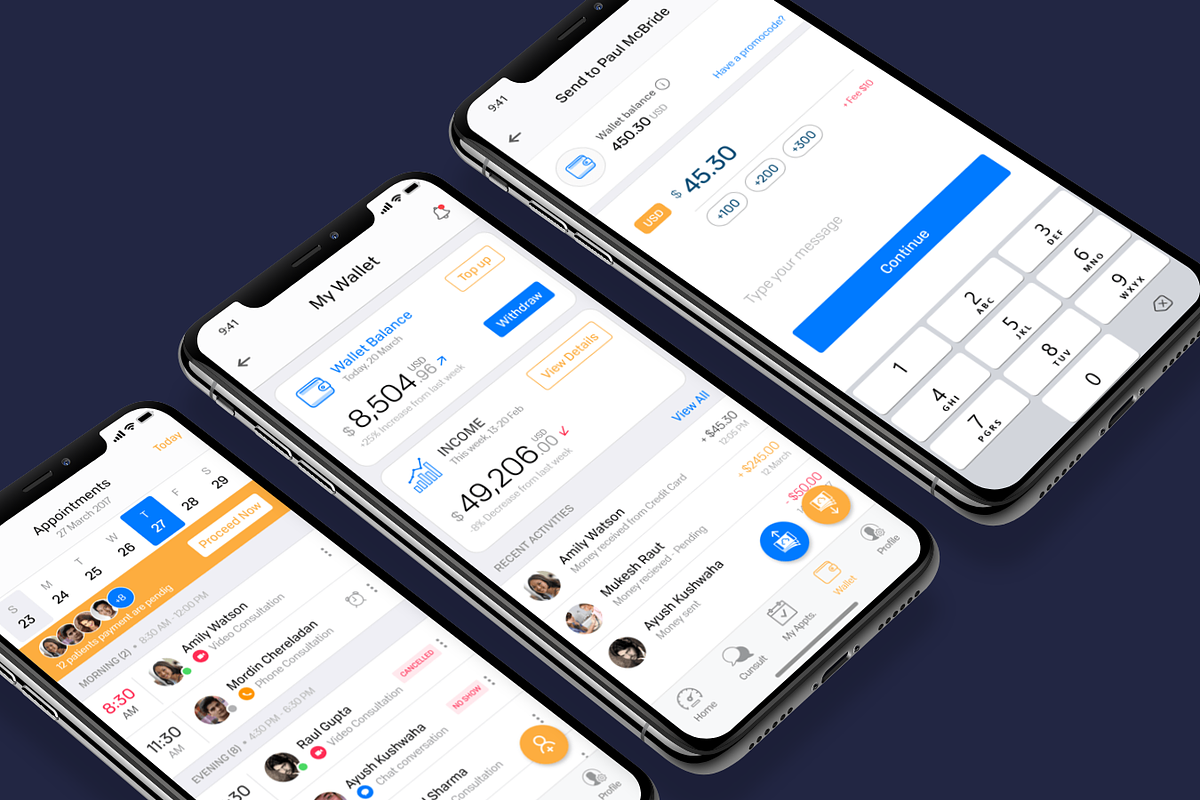 Healthcare Doctor App, an UI Kit Template by UX Design Master (Photo 5 of 10)