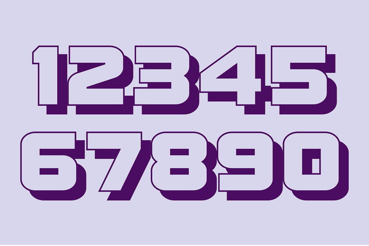 Display Digits Ten Font, a Font by GG Design (Photo 7 of 9)