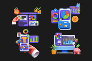 3D Business Dashboard, an Object 3D Model by Rakata Studio (Thumbnail 2 of 4)