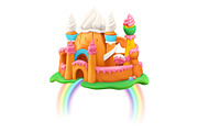 Sweet castle lollipop holiday poster, a Decorative Illustration by Allevinatis Studio (Thumbnail 3 of 6)