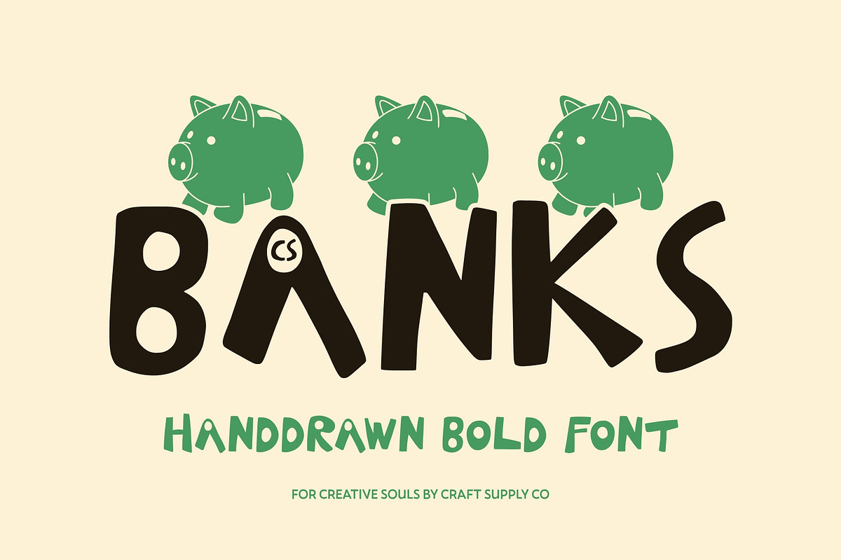 CS Banks – Fun Font, a Handwritten Font by Craft Supply Co. (Photo 1 of 8)