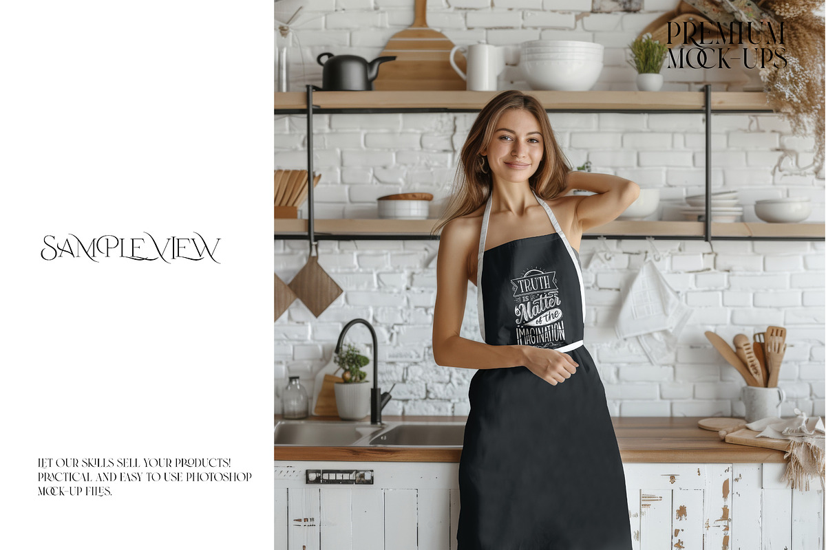 Kitchen Apron Mockups, a Household Mockup by mock-ups (Photo 5 of 12)