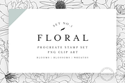 20+ Floral Stamp Procreate Brushes, a Brush Add-On by SorrDesign (Thumbnail 1 of 5)