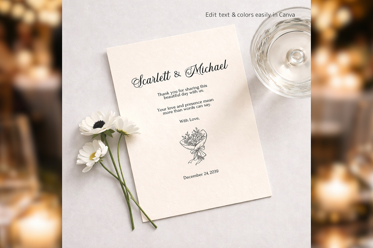 Luxury Thank You Card Canva bd004, a Card Template by TyphoonStudio (Photo 6 of 8)