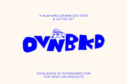 Ovenbaked | Hand drawn font, a Handwritten Font by Supersimbo © (Thumbnail 1 of 5)