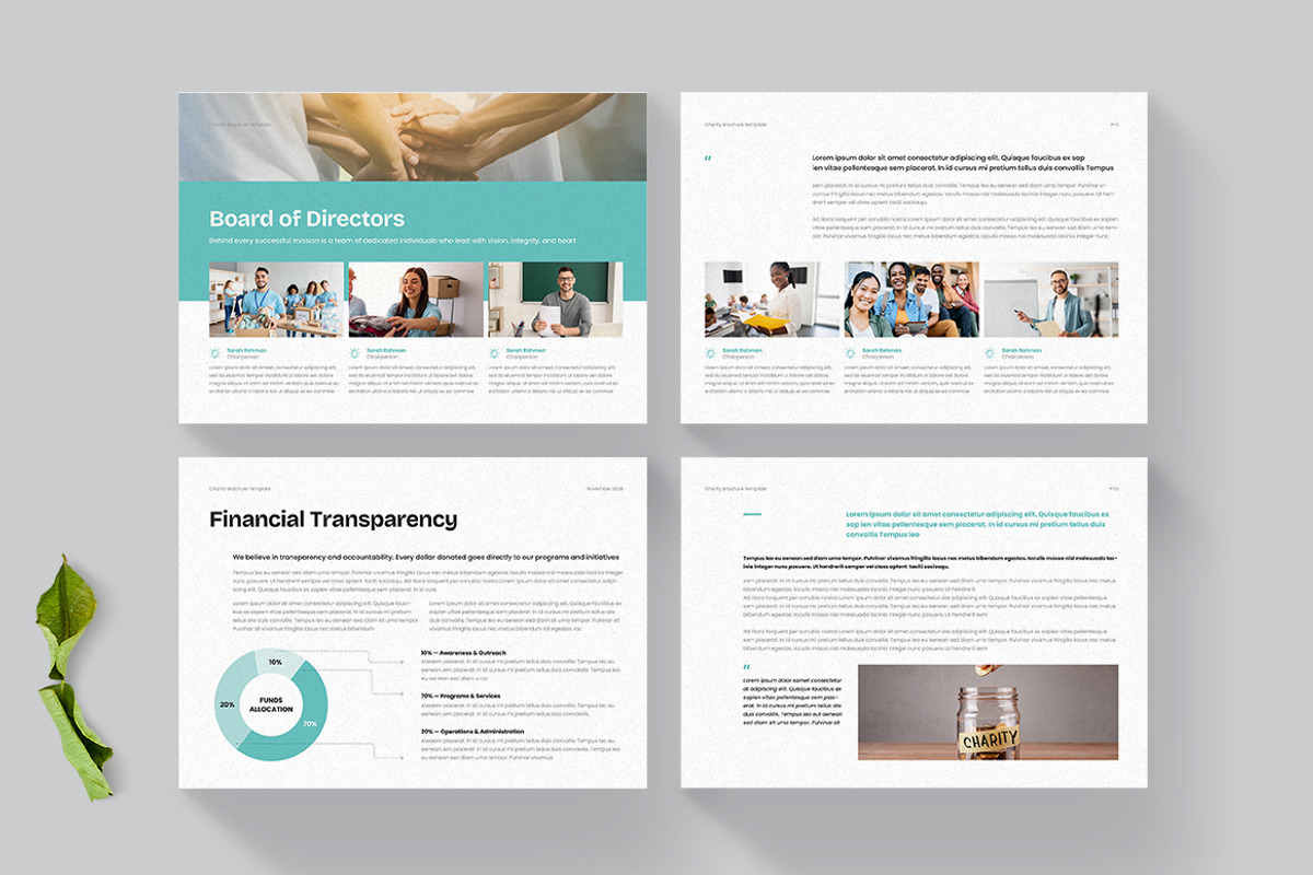 Charity Brochure | Landscape, a Brochure Template by HiveArts (Photo 4 of 5)