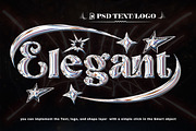Chrome & Golden & Metal Text Effect, a Brushes & More by one-touch (Thumbnail 2 of 9)