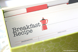 Editable Recipe Card Set