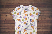 Berry & Pastry Seamless Patterns Set, a Pattern Graphic by artdemidova (Thumbnail 3 of 12)