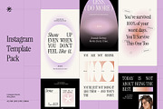 Motivational Quotes Instagram Pack, a Social Media Template by fakhroo (Thumbnail 1 of 4)