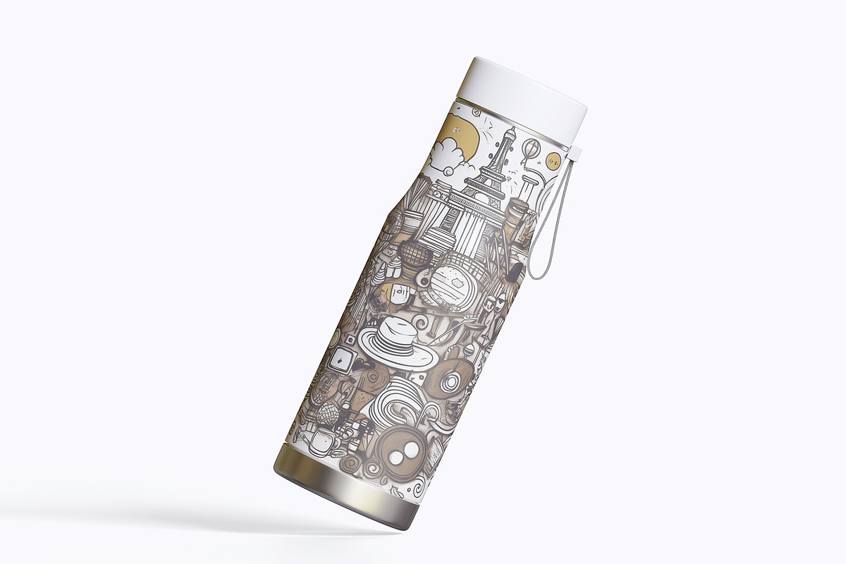 Reusable Water Bottle mockup part 01, a Packaging Mockup by Ambo Ampeng (Photo 2 of 11)