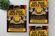 Live Music Rock n Roll Flyer, a Flyer Template by Annora Studio (Thumbnail 4 of 4)