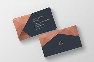 Modern Polygonal Business Cards