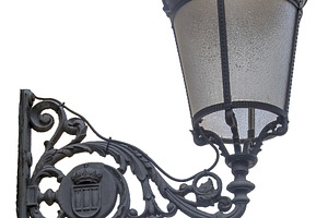 Decorative historic wall lantern, a Photo by DanFLCreativo
