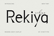 Rekiya Modern Serif Display Font, a Serif Font by Storytype Studio (Thumbnail 1 of 15)
