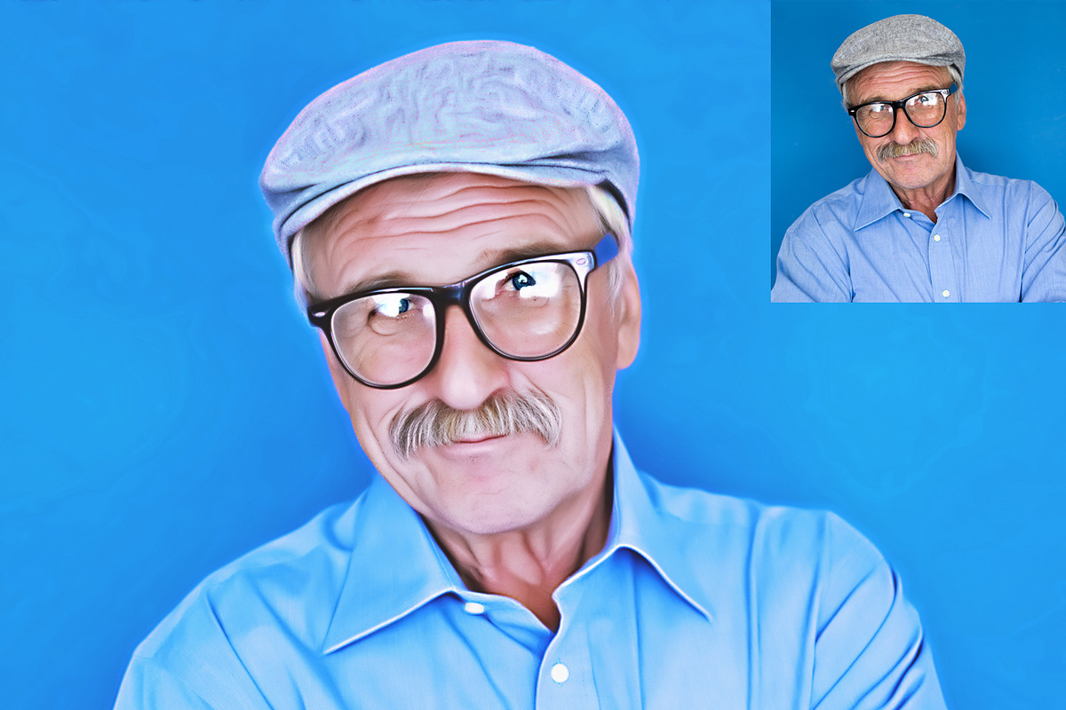 Whit Oil Paint, an Action Add-On by MRI STUDIO (Photo 3 of 15)