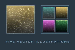 Glitter stardust particles
