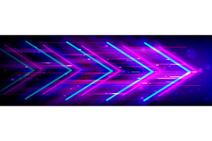 Speed boost arrow signs on dark, a Technology Illustration by art PVP - market