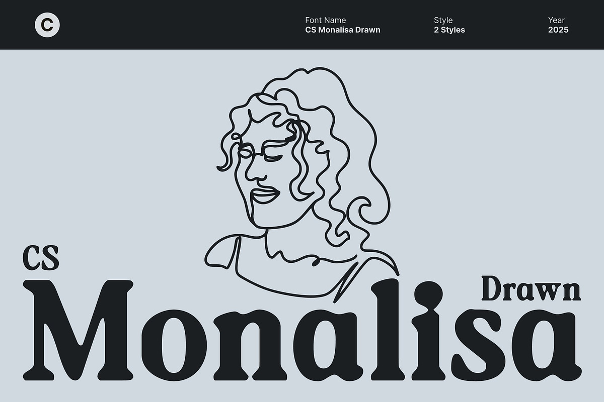 CS Monalisa Drawn, a Serif Font by Craft Supply Co. (Photo 1 of 8)