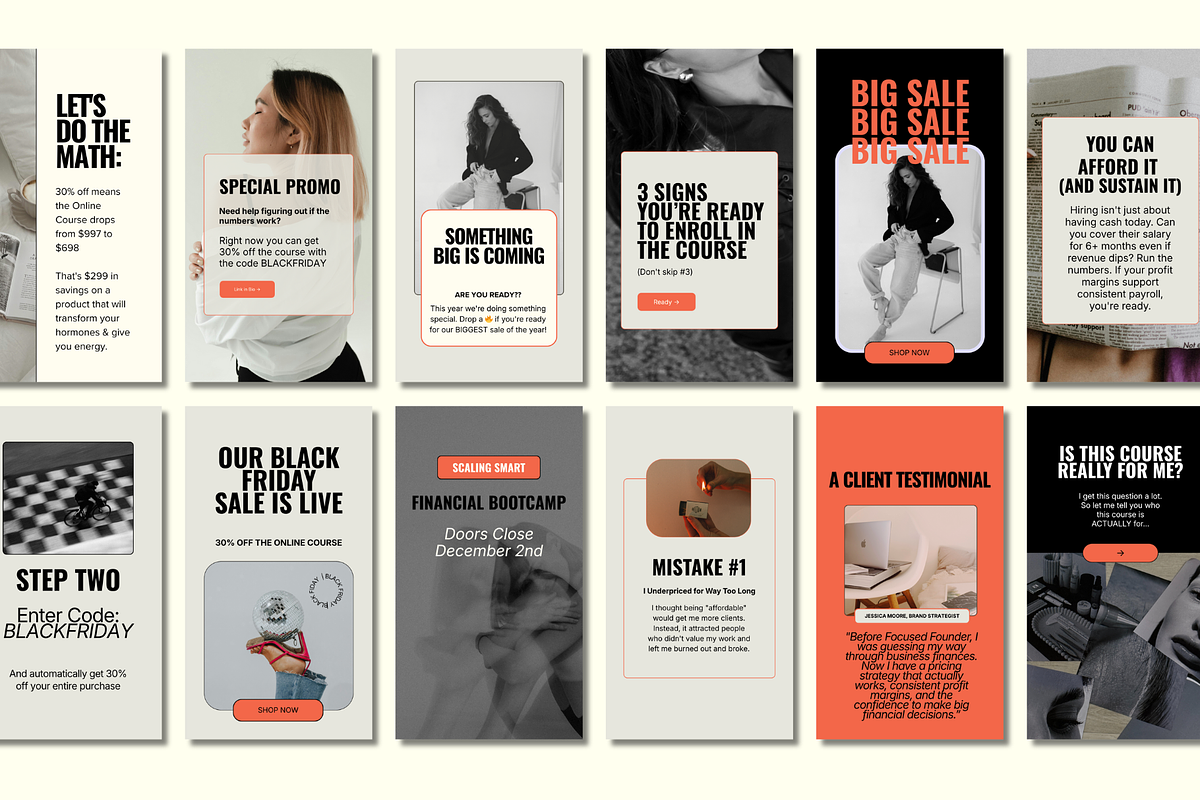 Instagram Story Black Fri Templates, a Social Media Template by Solana Creative Co. (Photo 4 of 6)