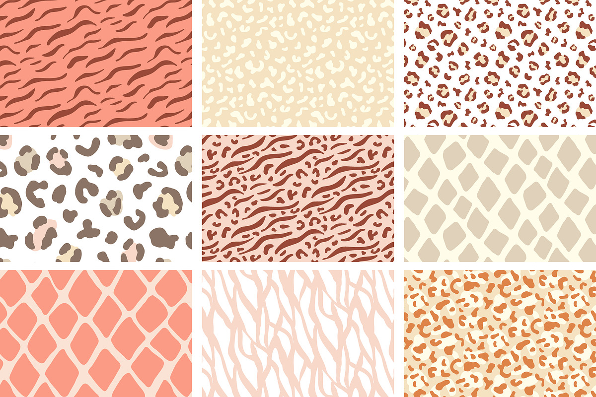 Wild Animal Print Seamless Patterns, a Pattern Graphic by Katrinelly (Photo 10 of 16)