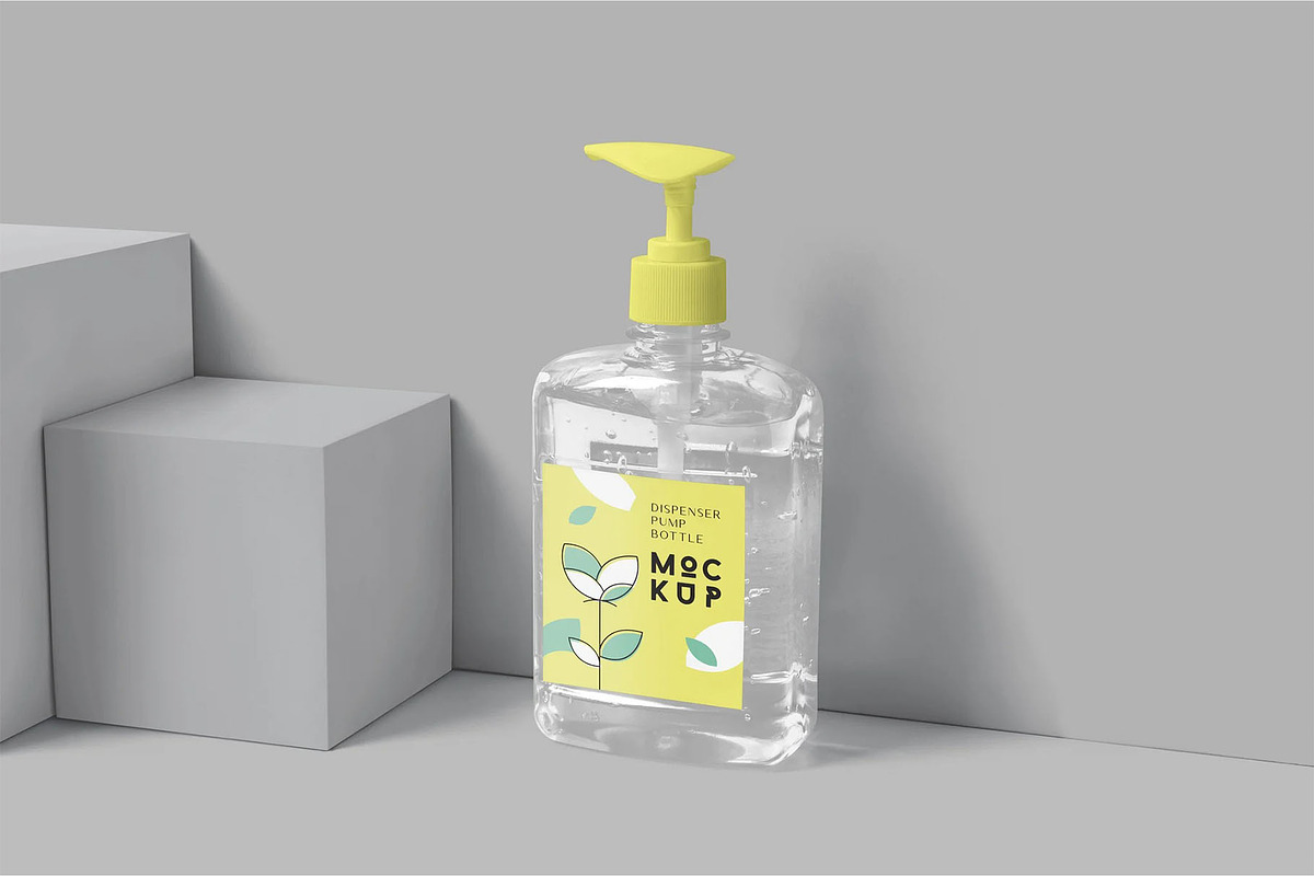Rectangle Soap Pump Bottle Mockups, a Product Mockup by megostudi0 (Photo 3 of 6)