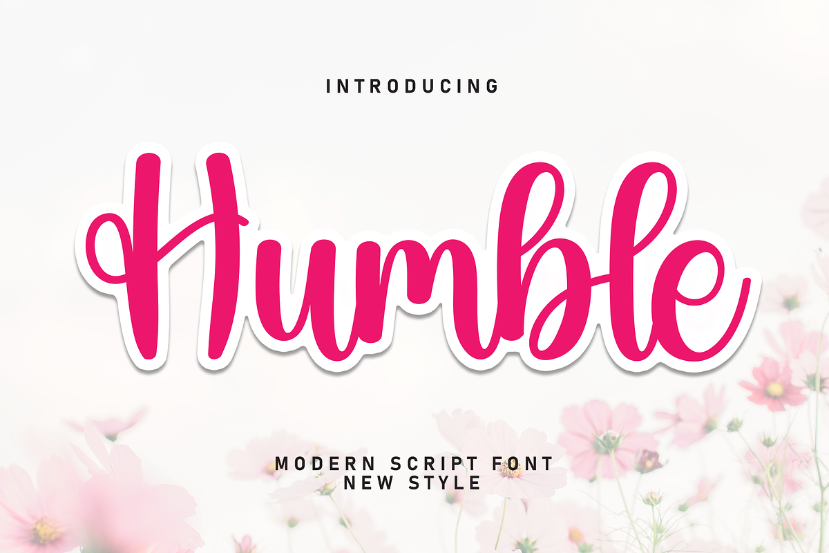 Humble | Script Font, a Handwritten Font by Scratchones (Photo 1 of 8)