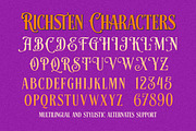 Richsten - Victorian Display Font, a Font by Letterhend Studio (Thumbnail 5 of 10)